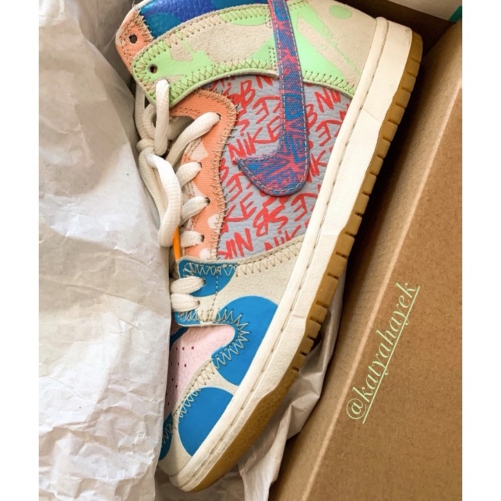 Nike SB Dunk High Thomas Campbell What the Dunk - Picture 1 of 8